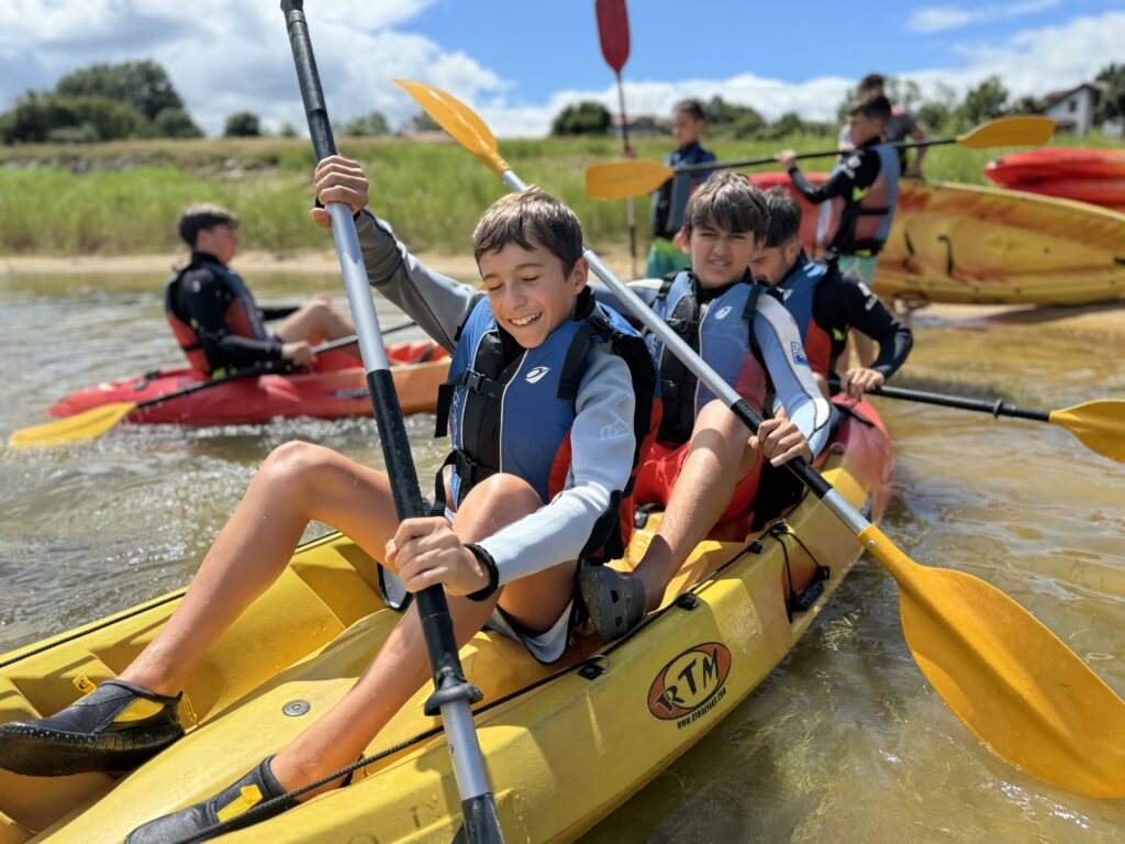 summer camp with kayak